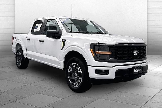 2024 Ford F-150 STX in White — front three-quarter view