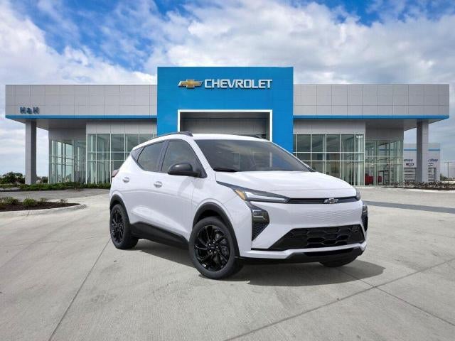 2027 Chevrolet Bolt RS in Summit White — front three-quarter view