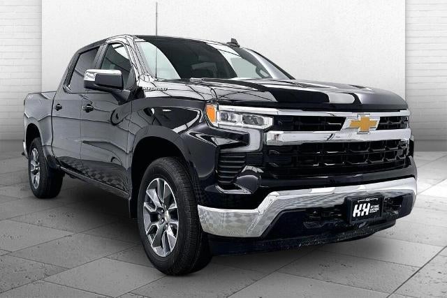 2026 Chevrolet Silverado 1500 LT (2FL) in Black — front three-quarter view
