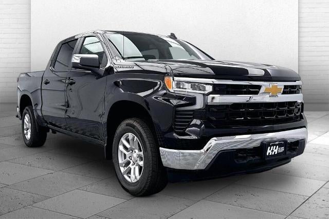 2026 Chevrolet Silverado 1500 LT (2FL) in Black — front three-quarter view