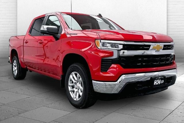2026 Chevrolet Silverado 1500 LT (2FL) in Red Hot — front three-quarter view