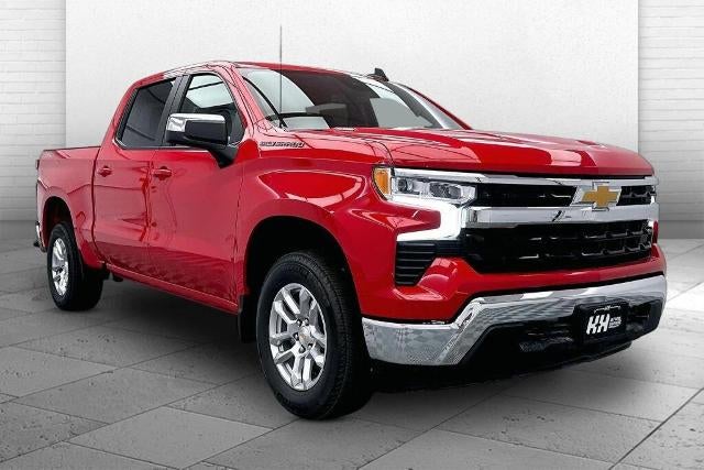 2026 Chevrolet Silverado 1500 LT (2FL) in Red Hot — front three-quarter view