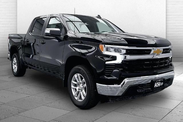 2026 Chevrolet Silverado 1500 LT (2FL) in Black — front three-quarter view