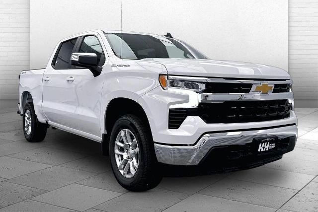 2026 Chevrolet Silverado 1500 LT (2FL) in Summit White — front three-quarter view