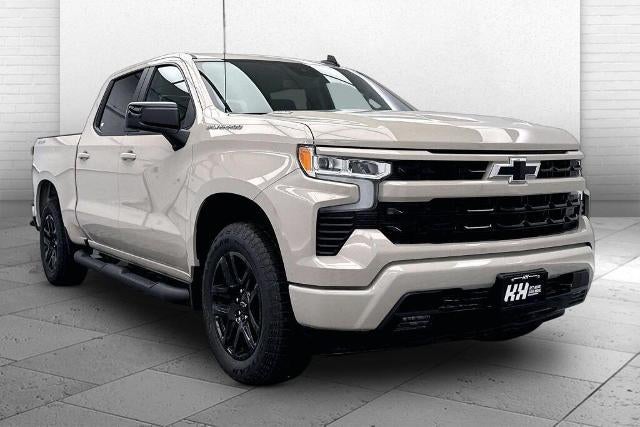 2026 Chevrolet Silverado 1500 RST in White Sands — front three-quarter view