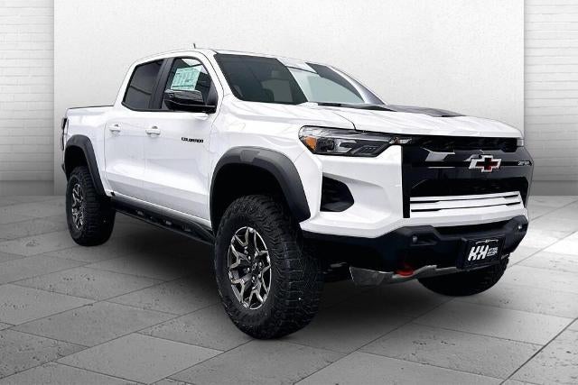 2026 Chevrolet Colorado ZR2 in Summit White — front three-quarter view