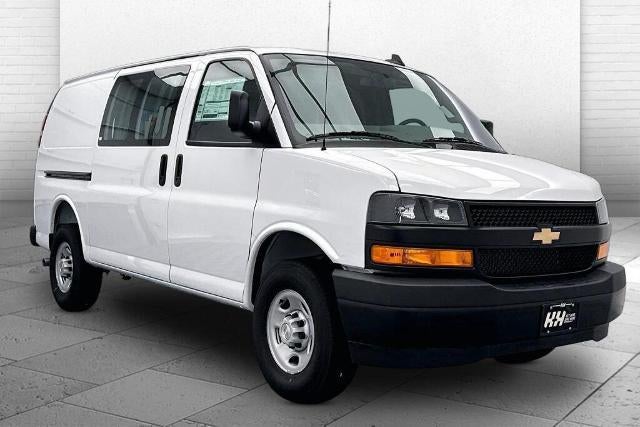2025 Chevrolet Express Cargo Base in Summit White — front three-quarter view