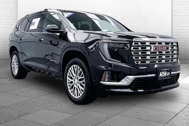 2025 GMC Acadia Denali in Ebony Twilight Metallic — front three-quarter view