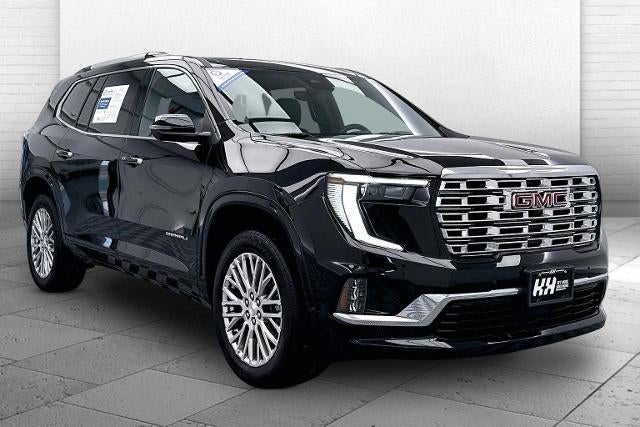 2025 GMC Acadia Denali in Ebony Twilight Metallic — front three-quarter view