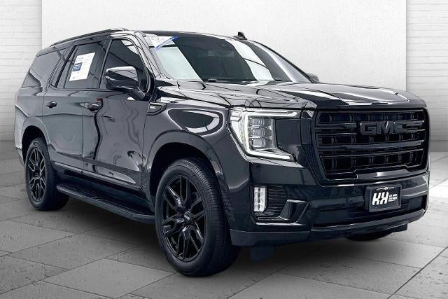 2021 GMC Yukon SLT in Onyx Black — front three-quarter view