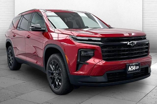 2026 Chevrolet Traverse LT in Radiant Red Tintcoat — front three-quarter view