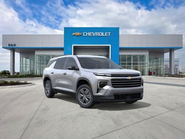 2026 Chevrolet Traverse LT in Sterling Gray Metallic — front three-quarter view