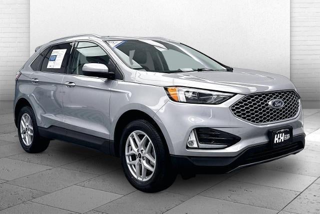 2024 Ford Edge SEL in Silver — front three-quarter view