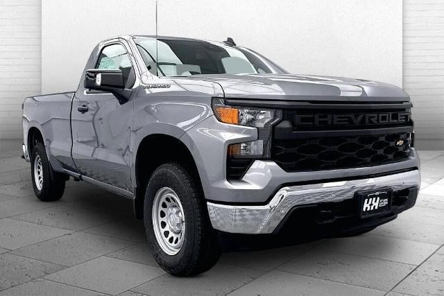 2026 Chevrolet Silverado 1500 WT in Sterling Gray Metallic — front three-quarter view