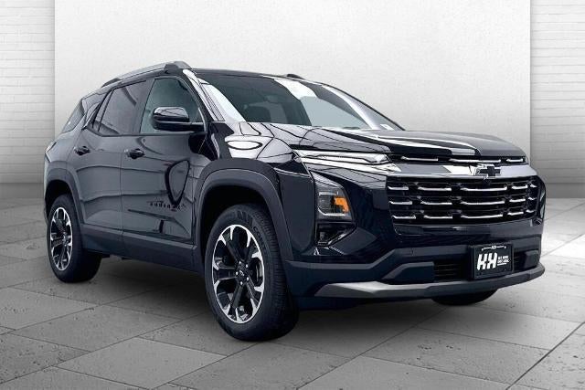 2027 Chevrolet Equinox AWD LT in Mosaic Black Metallic — front three-quarter view