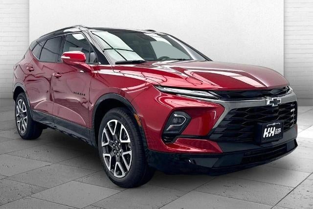2026 Chevrolet Blazer RS in Radiant Red Tintcoat — front three-quarter view
