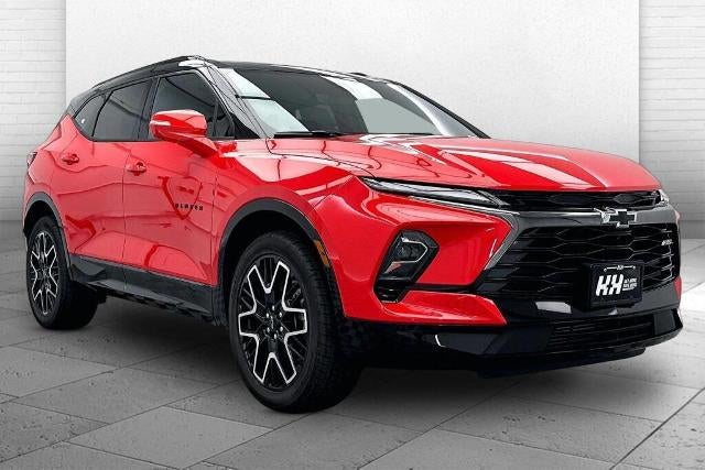 2026 Chevrolet Blazer RS in Habanero Orange — front three-quarter view