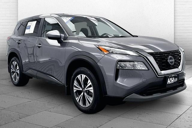 2023 Nissan Rogue SV in Gray — front three-quarter view