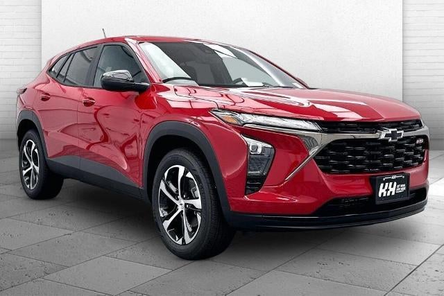 2026 Chevrolet Trax 1RS in Apex Red — front three-quarter view
