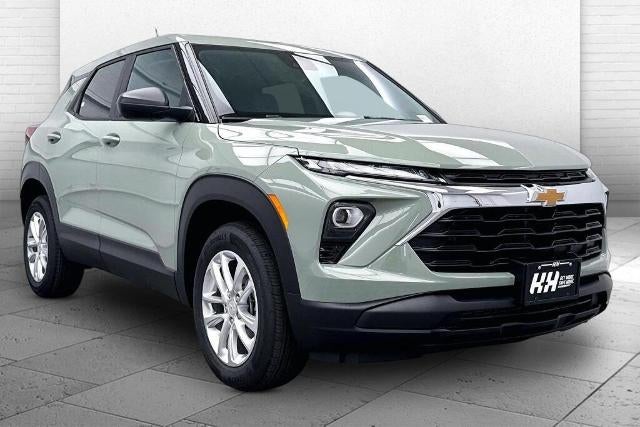 2026 Chevrolet Trailblazer LS in Cacti Green — front three-quarter view