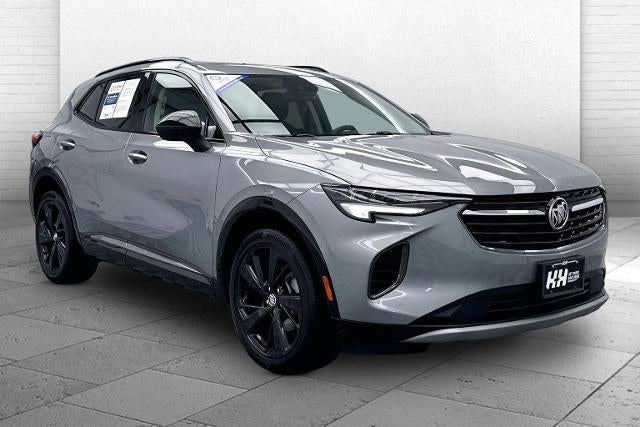 2023 Buick Envision Essence in Moonstone Gray Metallic — front three-quarter view
